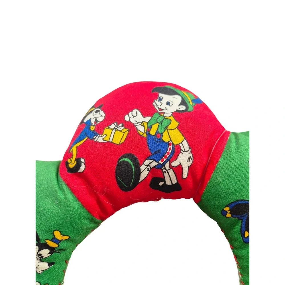 Vintage 1970s Disney Christmas Wreath Mickey Donald Goofy Pluto Pinocchio‎ Decor